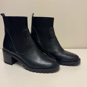 NWOB GAP Chunky Black Leather Boots